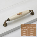 European Retro Ceramic Floral Cabinet Knob Handle – Zinc Alloy Cabinet Knob Handle Richie's Style-C