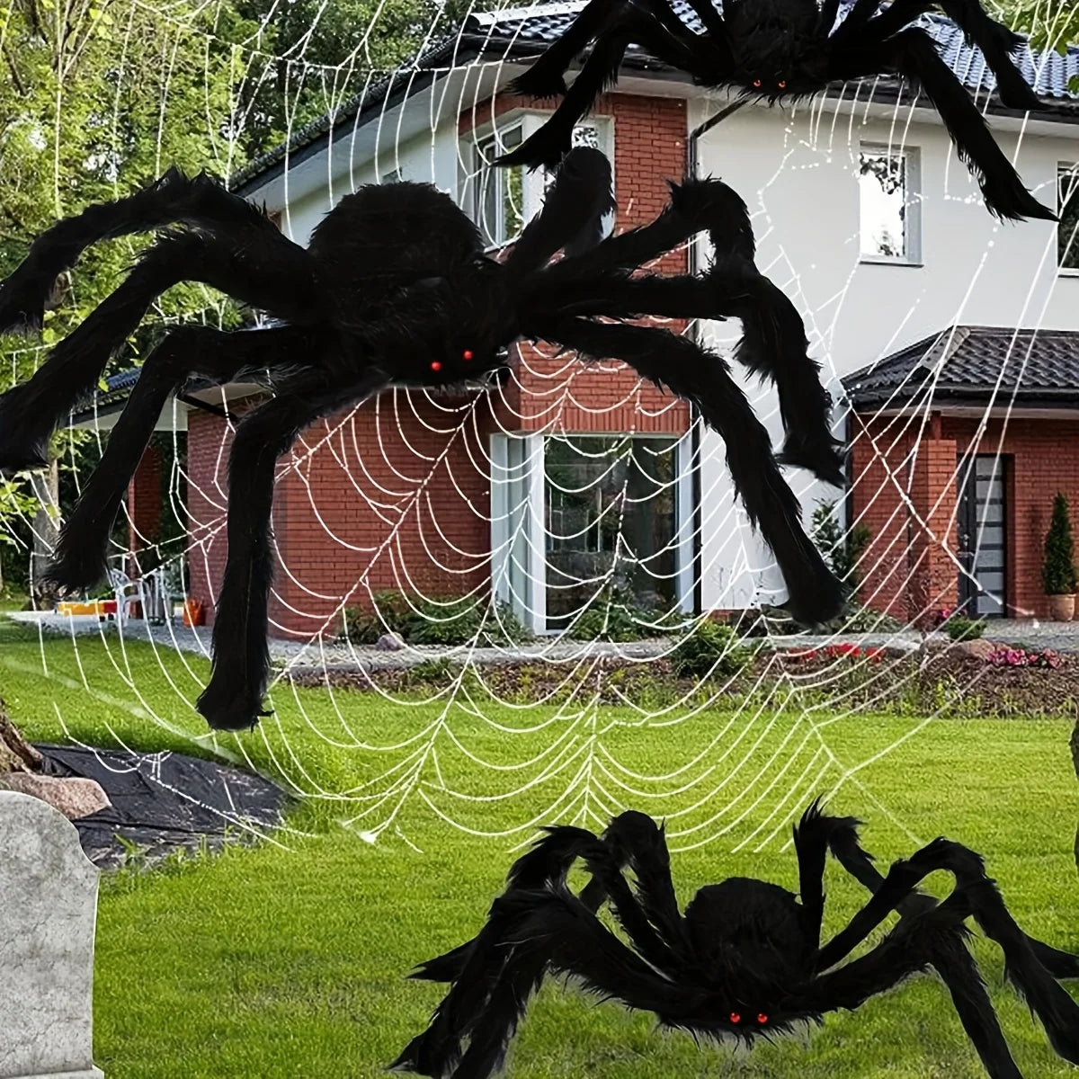 Extra Large Halloween Plush Black Spider Party Decor Prop Halloween Decoration Richie's
