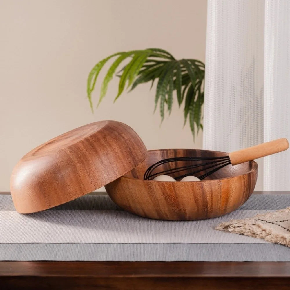 Japanese Handmade Wooden Bowls – Soup, Salad & Rice Bowls Wooden Serving Bowl Richie's