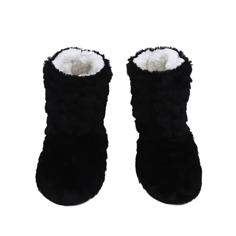 Thick Thermal Velvet Socks – Non-Slip Winter Floor Slipper Socks Thermal Slipper Socks Richie's black 1XL