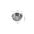 304 Stainless Steel Dual-Handle Snack & Sauce Dipping Bowl Dipping Bowl Richie's Silver-S