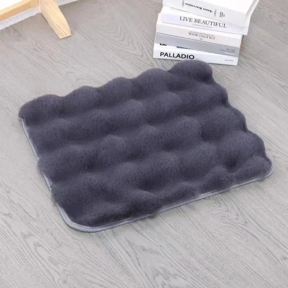Ultra-Soft Plush Pet Sleeping Mat for Cats & Dogs Pet Sleeping Mat Richie's Dark Grey 40x50