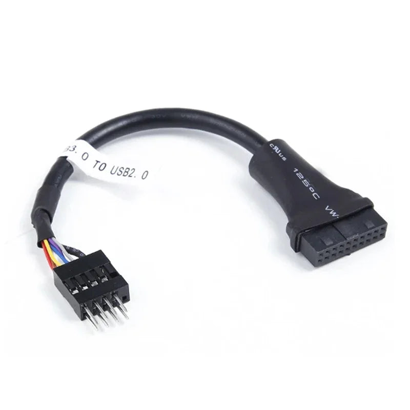USB 3.0 to USB 2.0 Adapter Cable 20 Pin to 9 Pin Motherboard USB Adapter Cable Richie's