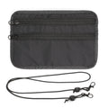 RFID Blocking Neck Wallet – Family Passport Holder Organizer Travel Passport Wallet Richie's Black