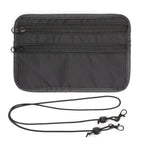 RFID Blocking Neck Wallet – Family Passport Holder Organizer Travel Passport Wallet Richie's Black