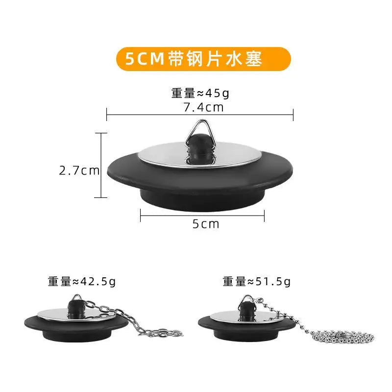 Stainless Steel Sink Stopper with Chain – Leak-Proof Drain Sink Drain Stopper Richie's L
