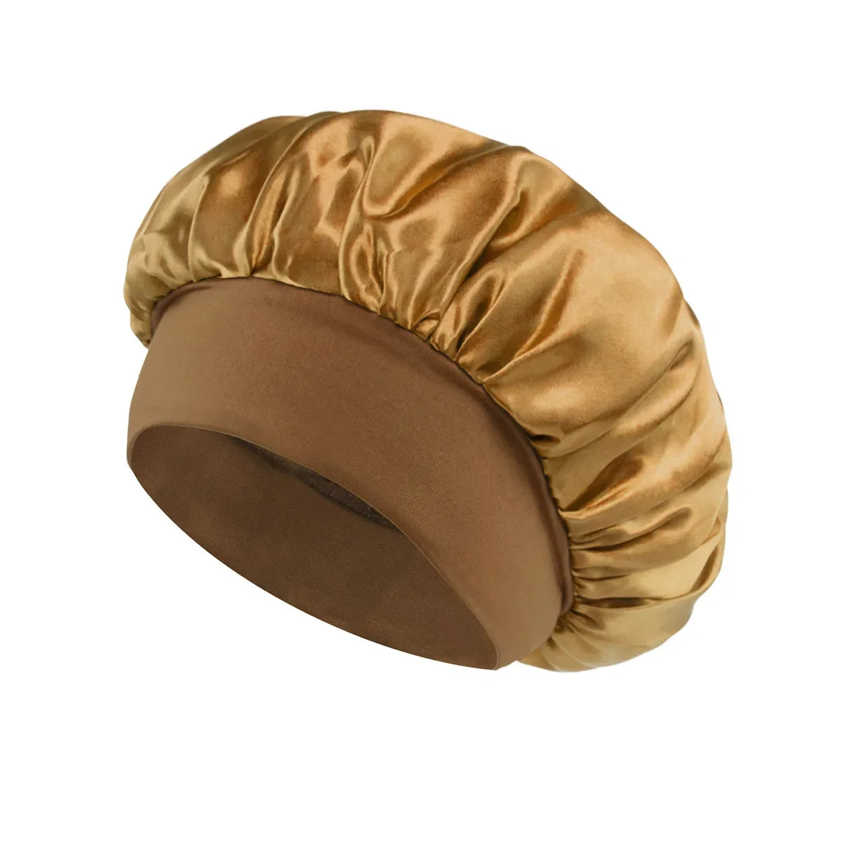 Satin Wide-Brim Sleeping Bonnet – Unisex Hair Care Night Cap