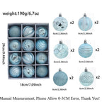 12 Pcs Christmas Ball Ornaments Set – Xmas Tree Décor Gift Christmas Ornament Set Richie's Blue 1 Set
