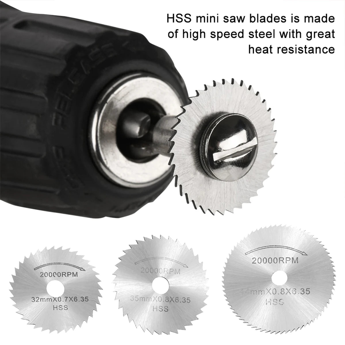 Mini Circular Saw Blade Set 11/30/32pc – Rotary Tool Cutting Discs Rotary Tool Accessories Richie's