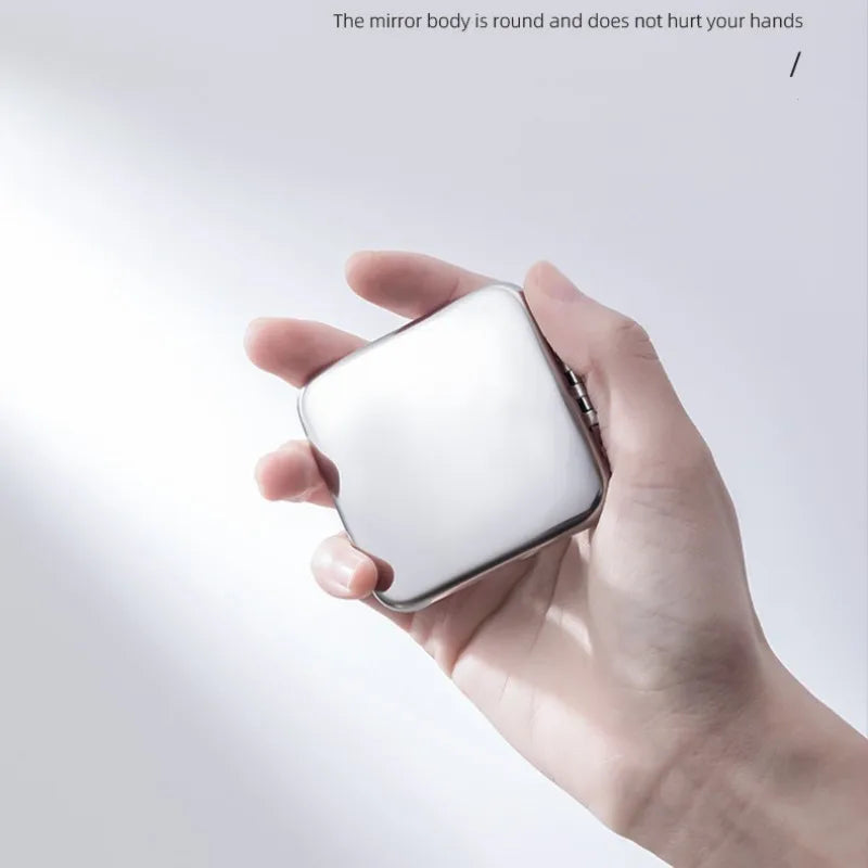 Foldable Double-Sided Pocket Makeup Mirror – Stainless Steel Compact Makeup Mirror Richie's