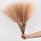 10PCS Fluffy Pampas Grass Artificial Stems 55CM | Wedding Decor Artificial Pampas Grass Richie's