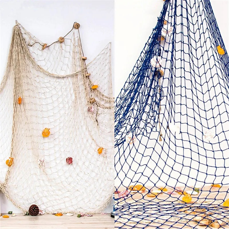 Nautical Fishing Net Wall Hanging – Coastal Home Décor Wall Hanging Decor Richie's