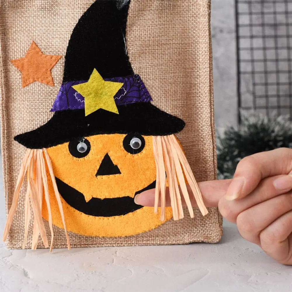 Halloween Non-Woven Tote Bags | Witch Skull Pumpkin Designs Halloween Gift Bag Richie's