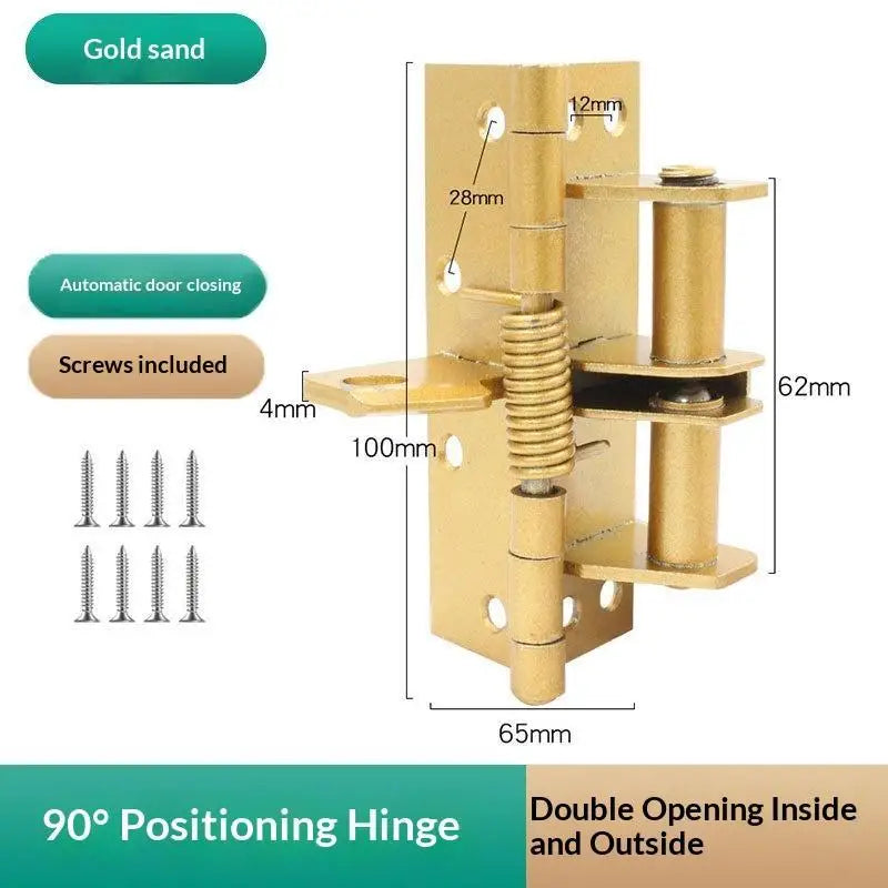3-in-1 Auto Self-Closing Spring Hinge 90° Door Stopper | HUXUAN Spring Door Hinge Richie's A3