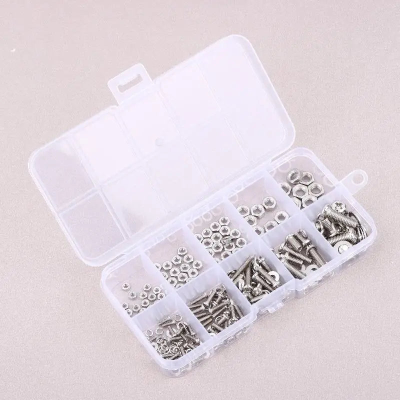 320Pcs M2–M5 Screws Bolts Nuts Washers Hardware Assortment Kit Hardware Fastener Kit Richie's Sliver