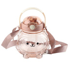 1000ml Cartoon Bear Resin Water Bottle with Shoulder Strap Resin Water Bottle Richie's Coffee