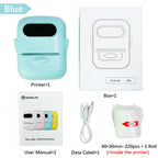 Marklife P50 Bluetooth Thermal Label Printer 12–50mm Thermal Label Printer Richie's Blue Standard Set