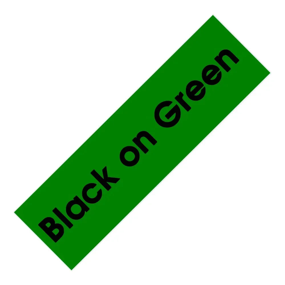 MarkDomain Brother TZe Laminated Label Tape 6mm 9mm 12mm Label Maker Tape Richie's Black on Green 12mm