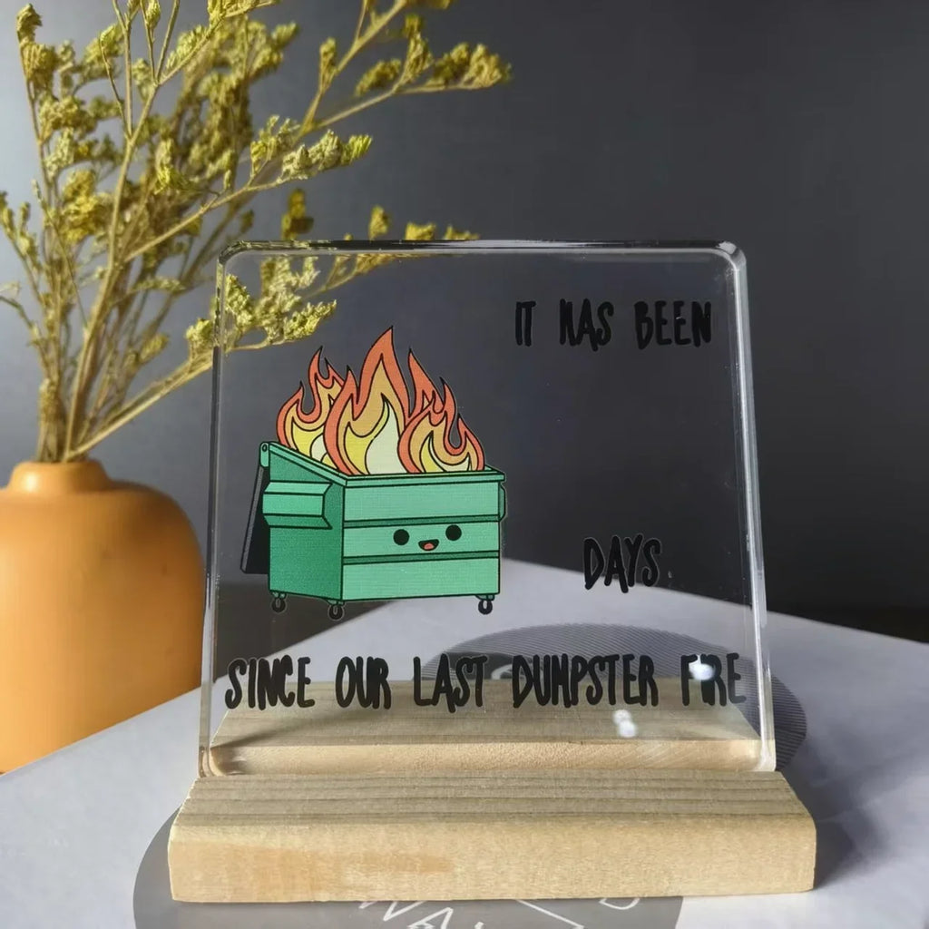 Funny Acrylic Office Desk Decor – Coworker & Boss Gift Novelty Desk Decor Richie's 1 Pc