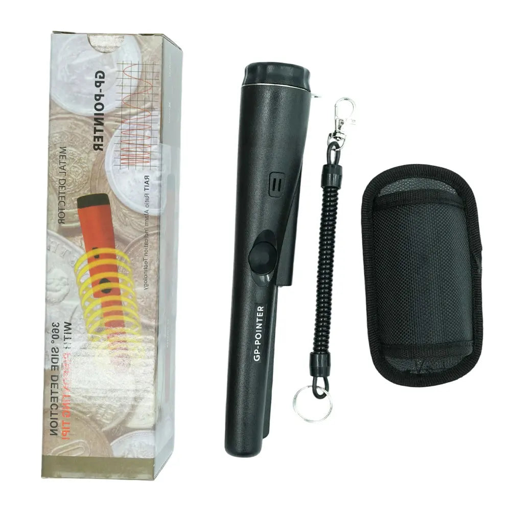 Handheld Metal Detector GP Pointer – Waterproof, LED, Treasure Hunt Handheld Metal Detector Richie's Black