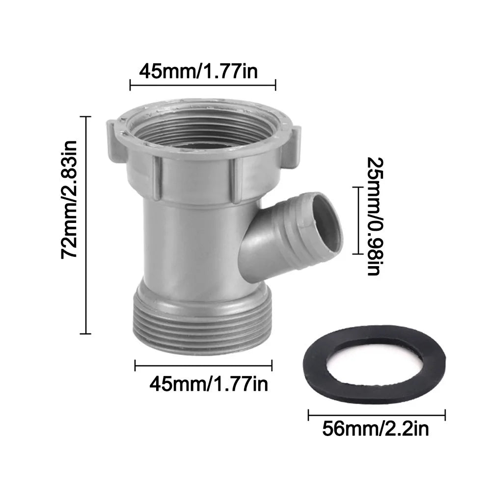 Kitchen Sink Drain Connector Threaded Nut Sealing Gasket Adapter Drain Pipe Adapter Richie's Type--B