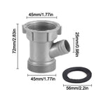 Kitchen Sink Drain Connector Threaded Nut Sealing Gasket Adapter Drain Pipe Adapter Richie's Type--B