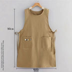 Waterproof Long Vest Apron with Pockets | Kitchen & Art Kitchen Apron Richie's
