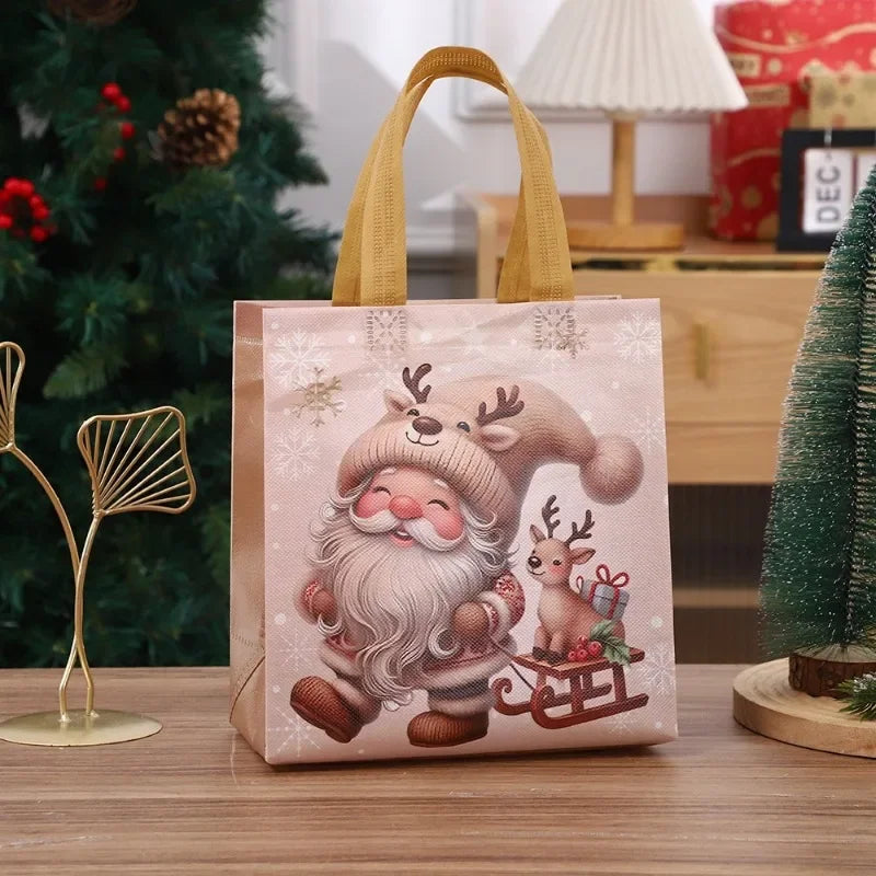 4-Pack Reusable Christmas Gift Tote Bags with Handles Christmas Gift Bags Richie's