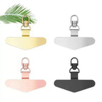 360° Rotatable Stainless Steel Phone Lanyard Clip Connector Phone Lanyard Clip Richie's random color 2ps