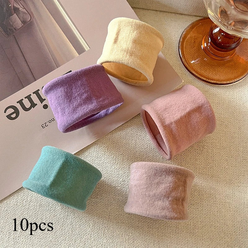 Women's Seamless Elastic Hair Bands – Soft Fabric Ponytail Ties Elastic Hair Bands Richie's 10pcs 1