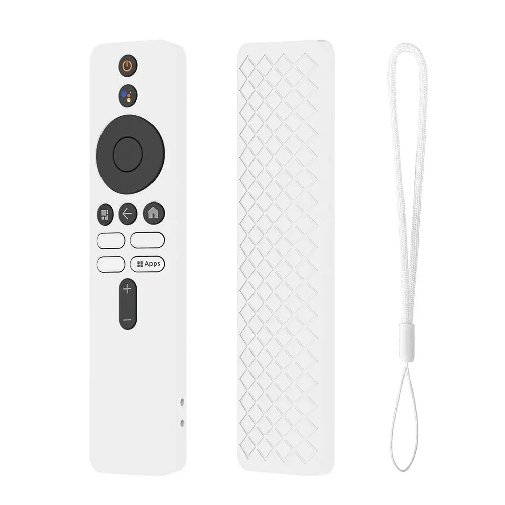 Silicone Remote Case for Xiaomi TV Box S 2nd Gen Remote Control Case Richie's white