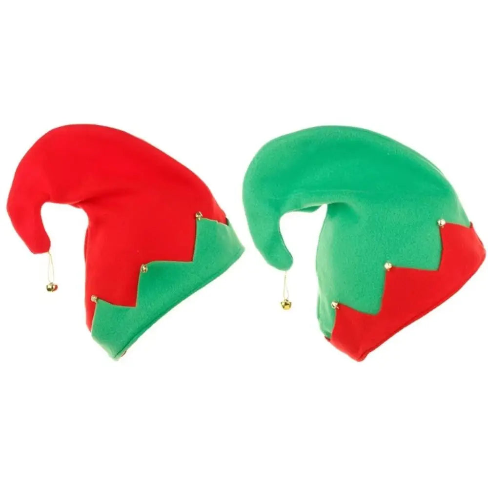 Kids Christmas Elf Hat with Bell – Plush Santa Cap Boys Girls Christmas Costume Hat Richie's