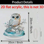2D Anime Owl Statue Acrylic Desktop Decor & Gift Figurine Decorative Figurine Richie's 4