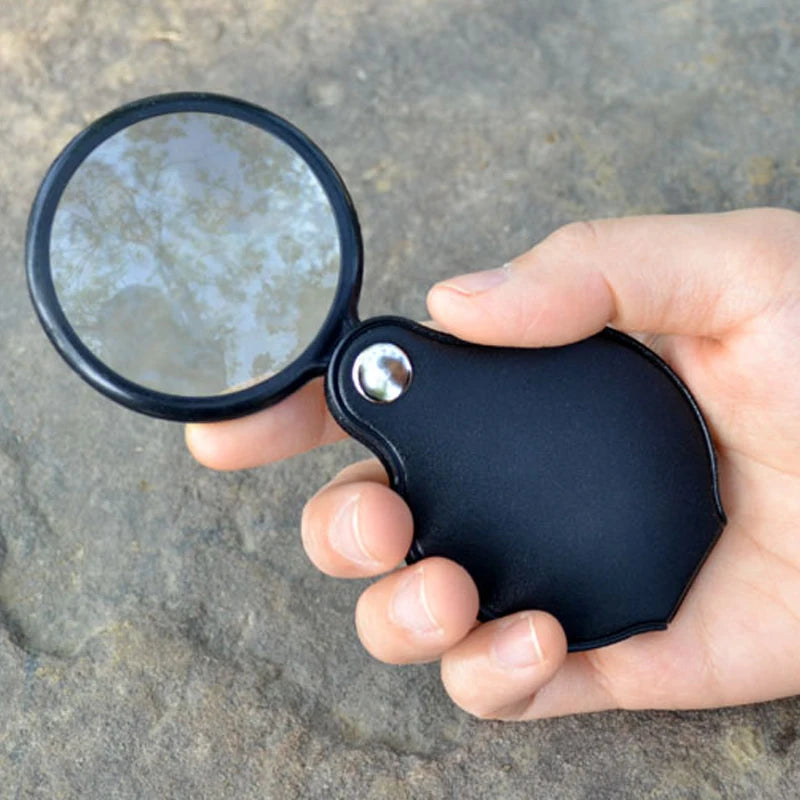 8X Folding Pocket Magnifier – 50mm Optical Glass Loupe Folding Loupe Magnifier Richie's