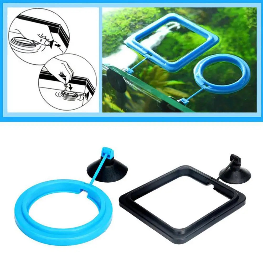 Floating Fish Feeding Ring with Suction Cup – Aquarium Feeder Aquarium Feeding Ring Richie's