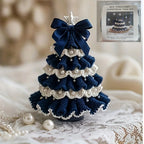 Crochet Christmas Tree Kit – Handmade Holiday Decoration Holiday Decoration Kit Richie's navy blue 1pc