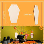 Unfinished Wooden Ghost Cutouts for DIY Crafts – 10 Pcs Wood Craft Cutouts Richie's