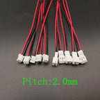 JST 2-Pin Connector Male Female – 1.25mm, 2.0mm & 2.54mm Pitch Wire Plug Connector Richie's
