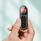 JOCESTYLE Mini Clip FM Radio Rechargeable LCD Display Portable FM Radio Richie's