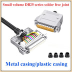 DB25 RS232 25-Pin Solderless Connector Male Female Metal Shell Serial Port Connector Richie's