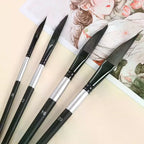 4-Piece Nylon Art Paint Brush Set | Sizes 8–20 for DIY & Crafts Art Paint Brush Set Richie's