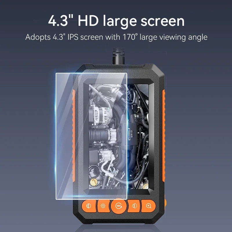 HD 1080P Borescope Inspection Camera 4.3" LCD IP67 Waterproof Borescope Inspection Camera Richie's