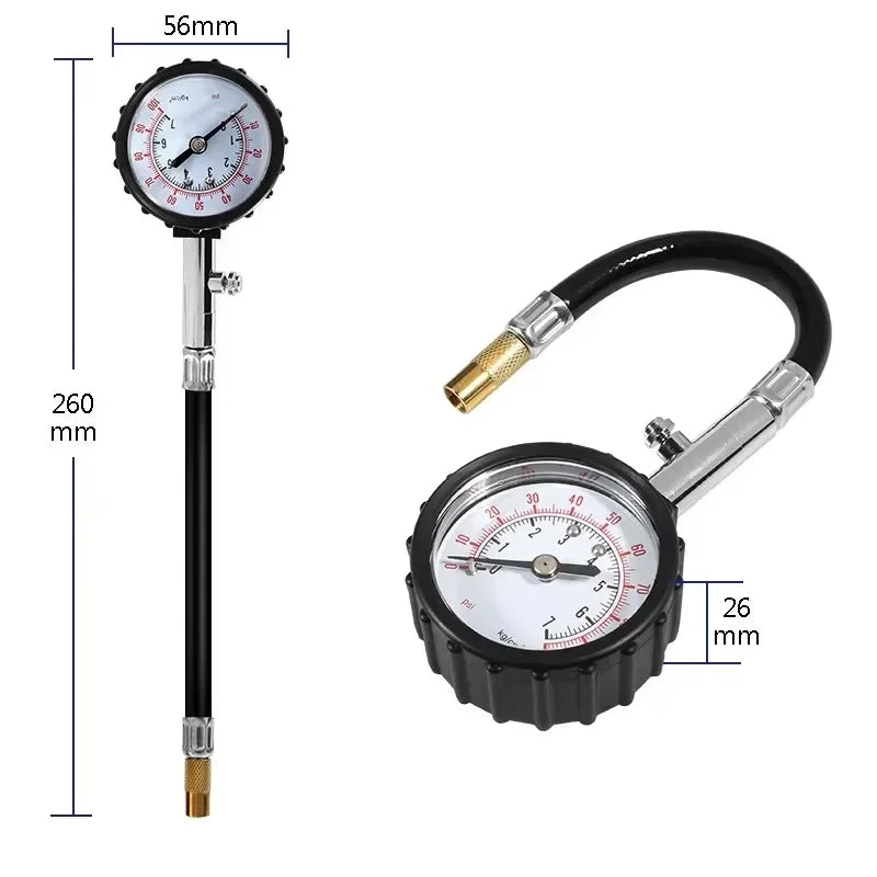 100 PSI Tire Pressure Gauge for Car, Truck, Motorcycle & Bike Tire Pressure Gauge Richie's