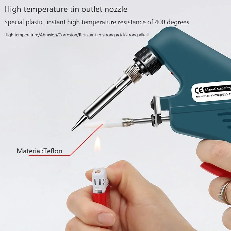 60W Auto Tin-Feed Soldering Gun – PTC Heating, EU Plug Soldering Gun Richie's