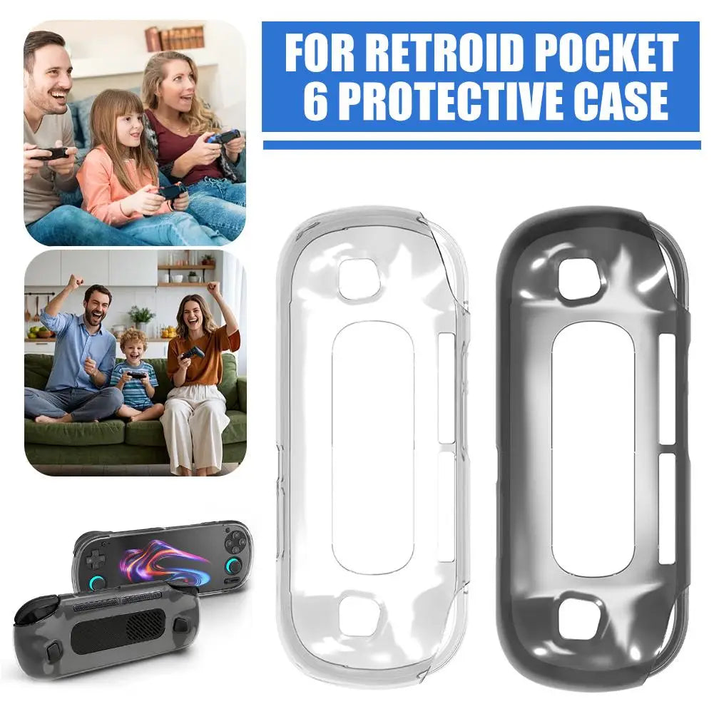 TPU Clear Case for Retroid Pocket 6 – Drop & Scratch Protection Gaming Console Case Richie's