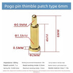 DIP SMD Double Spring PCB Pogo Pin Connectors 20/50/100 Pcs