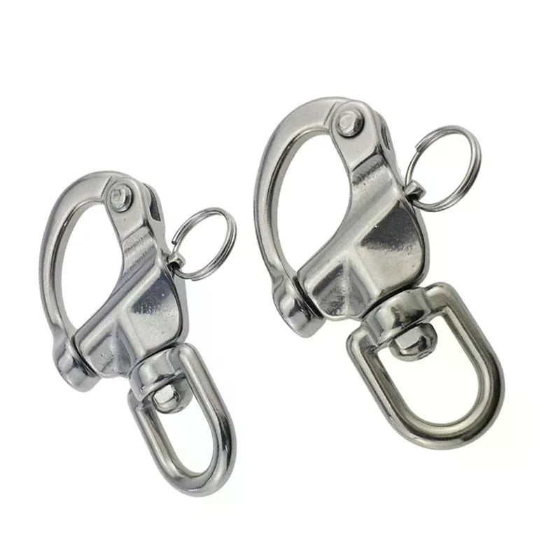 316 Stainless Steel Swivel Eye Snap Shackle | Quick Release Marine Marine Snap Shackle Richie's