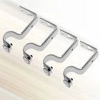 2 Pair Iron Curtain Rod Brackets – Fits 18–22mm Poles Curtain Rod Bracket Richie's