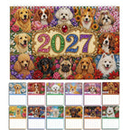 2027 DIY Diamond Painting Calendar – Cat & Dog Rhinestone Art DIY Craft Calendar Richie's Dog