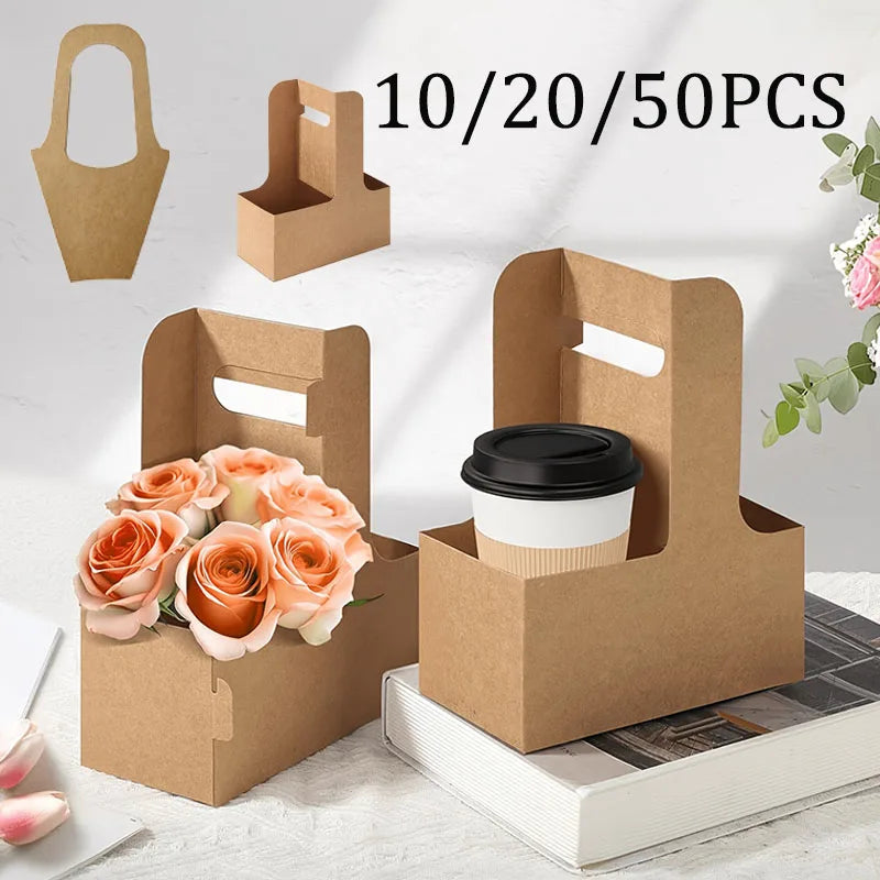 Kraft Paper Bouquet Tote Bags for Weddings & Events | 10/20/50 Pcs Paper Gift Bags Richie's